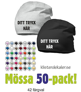 Mössa med eget tryck - 50 pack