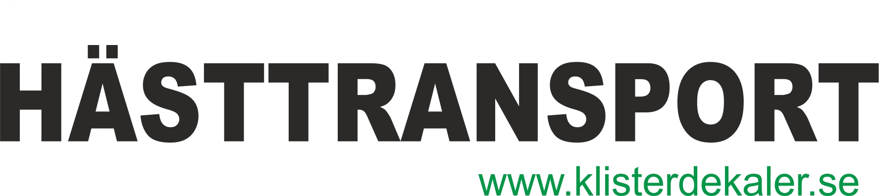 Transport decal HÄSTTRANSPORT