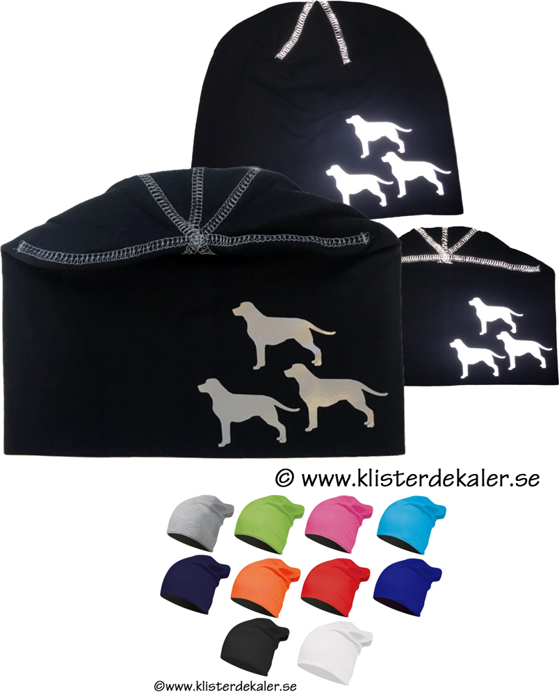 Mössa med reflextryck. Labrador
