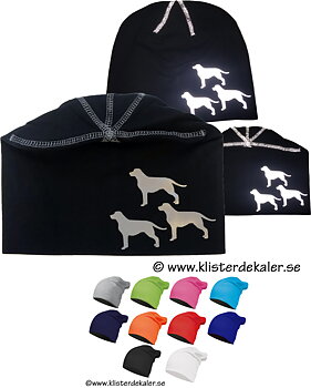 Mössa med reflextryck. Labrador