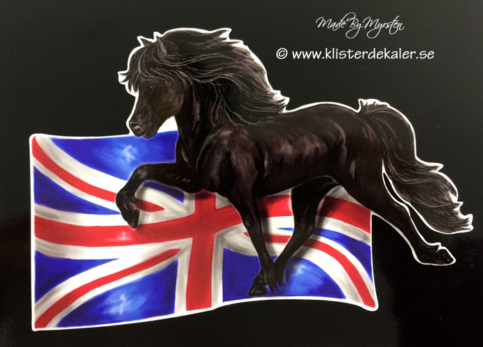 Icelandic horse England flag - 2