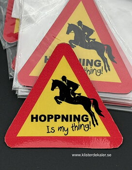 Kylskåpsmagnet Hoppning is my thing!