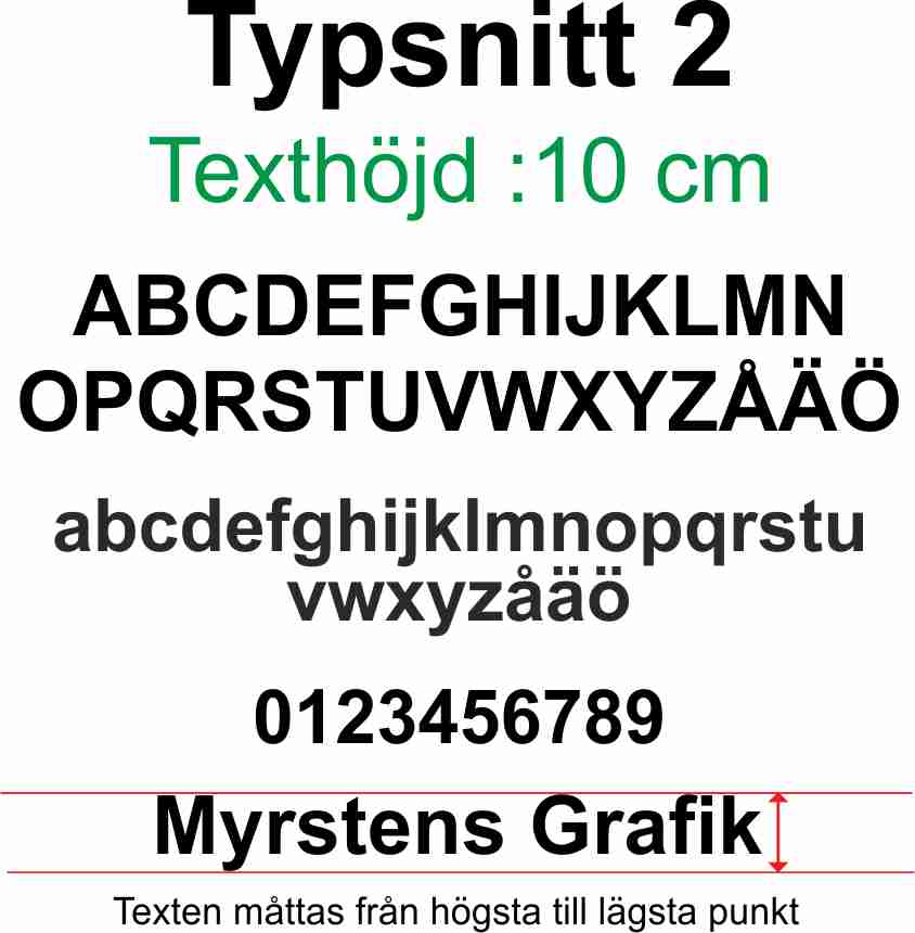 Text 2  text 10 cm high