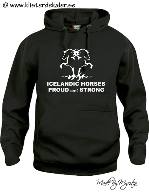 Basic Hoody Icelandic horses proud and strong - 2