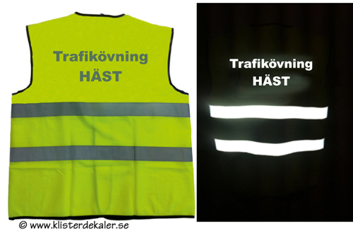Reflexväst Trafikövning HÄST