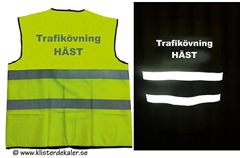 Reflexväst Trafikövning HÄST