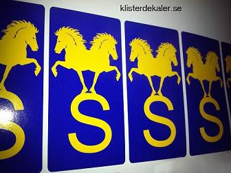Bildekal  S  Islandshäst, Sverige - 2