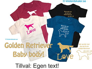 Baby Body  Golden Retriever Tillval egen text