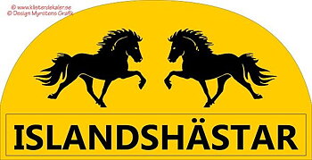 Transportdekal front TOPP Islandshäst 
