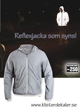 Reflexjacka, helt i reflex