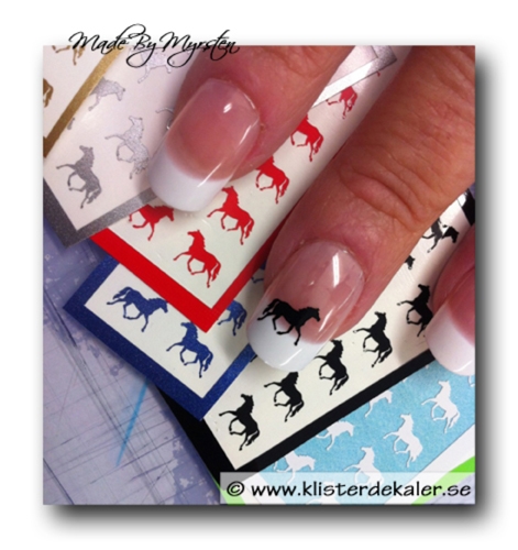 Tiny little horses in trot