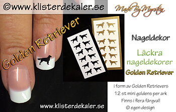 Mini mini Golden Retriever Nageldekor