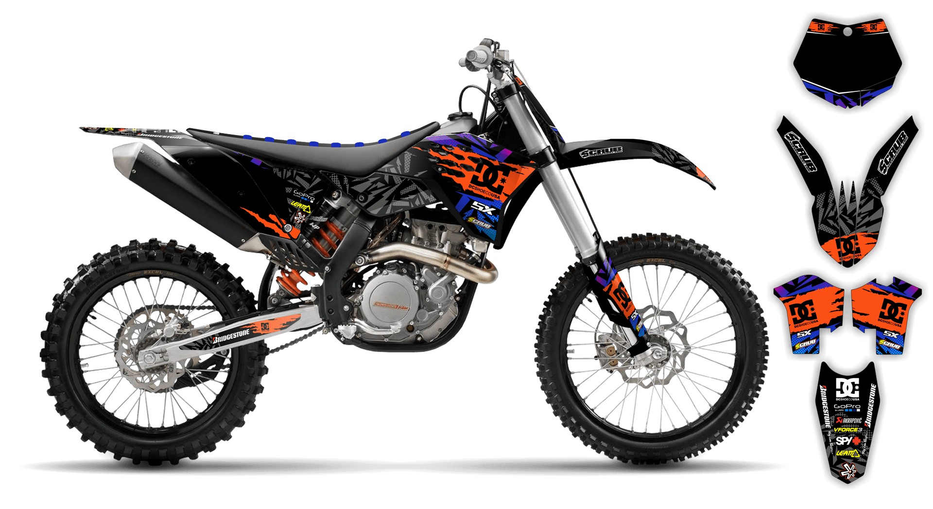 Scrub Designz Dekalkit Kicker LE KTM (Inkl. Eget Namn & Nr) Dekalkit.se