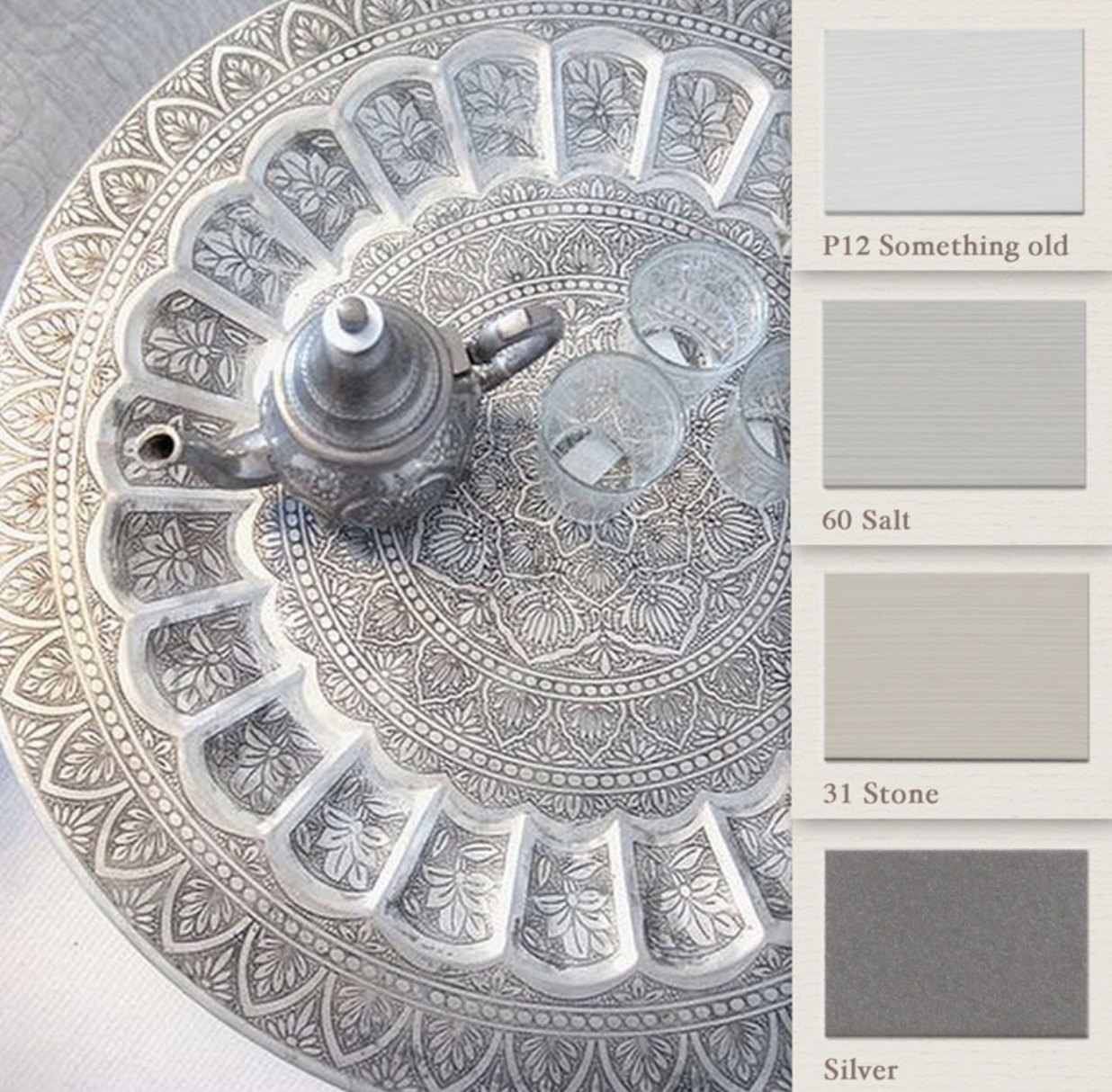 Moodboard - Silver - PAINTING THE PAST
