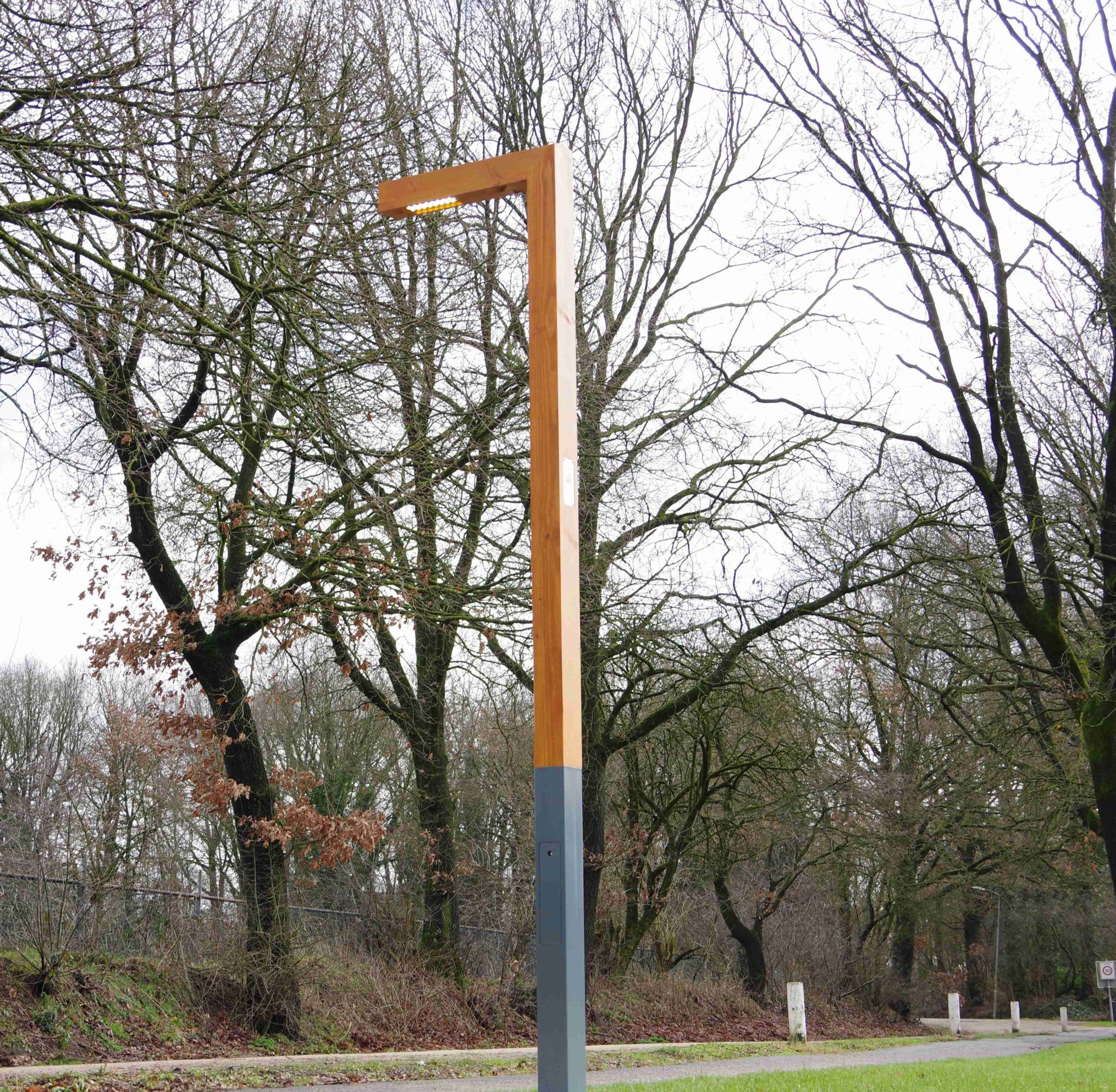 Gatubelysning ANGELO Timberlab - Stilren & rak