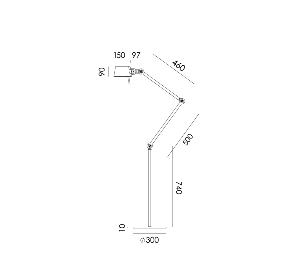 BOLT 2-ARM FLOOR LAMP