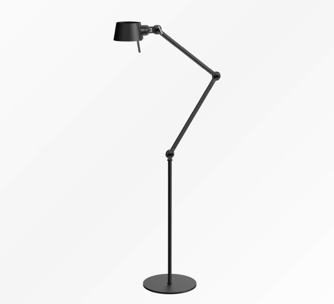 TONONE - BOLT 2-ARM FLOOR LAMP - SMOKEY BLACK