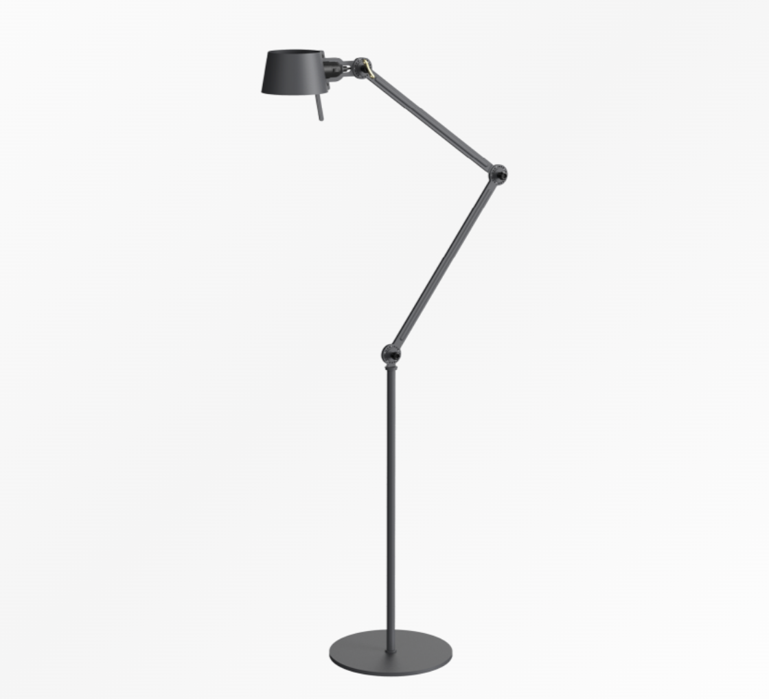 TONONE - BOLT 2-ARM FLOOR LAMP - MIDNIGHT GREY