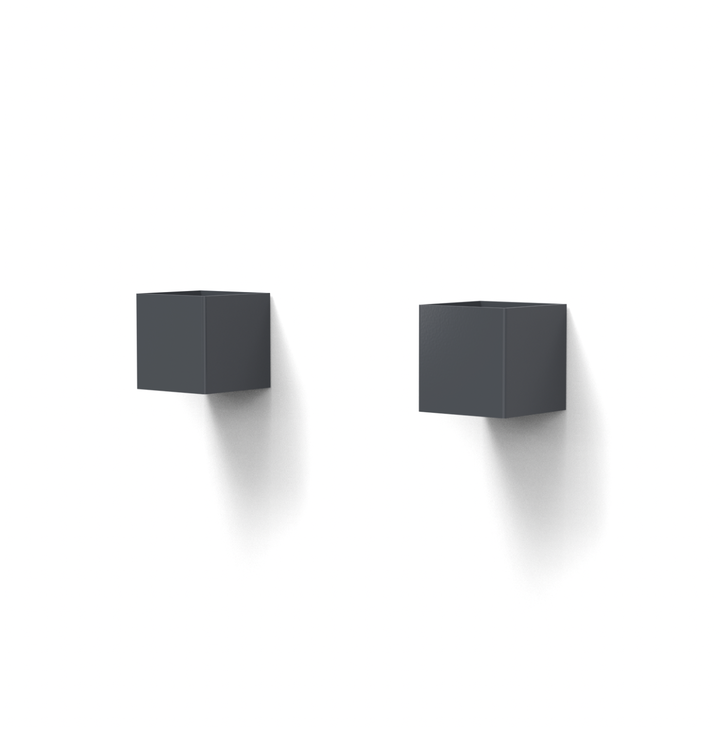 Trädgårdsbelysning i aluminium   -  CUBIQ 100 mm, Antracit