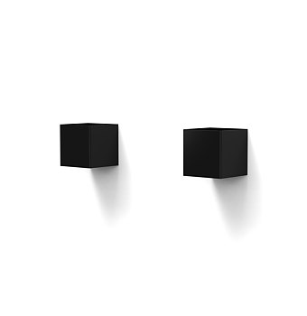 Trädgårdsbelysning i aluminium   -  CUBIQ 100 mm - Svart