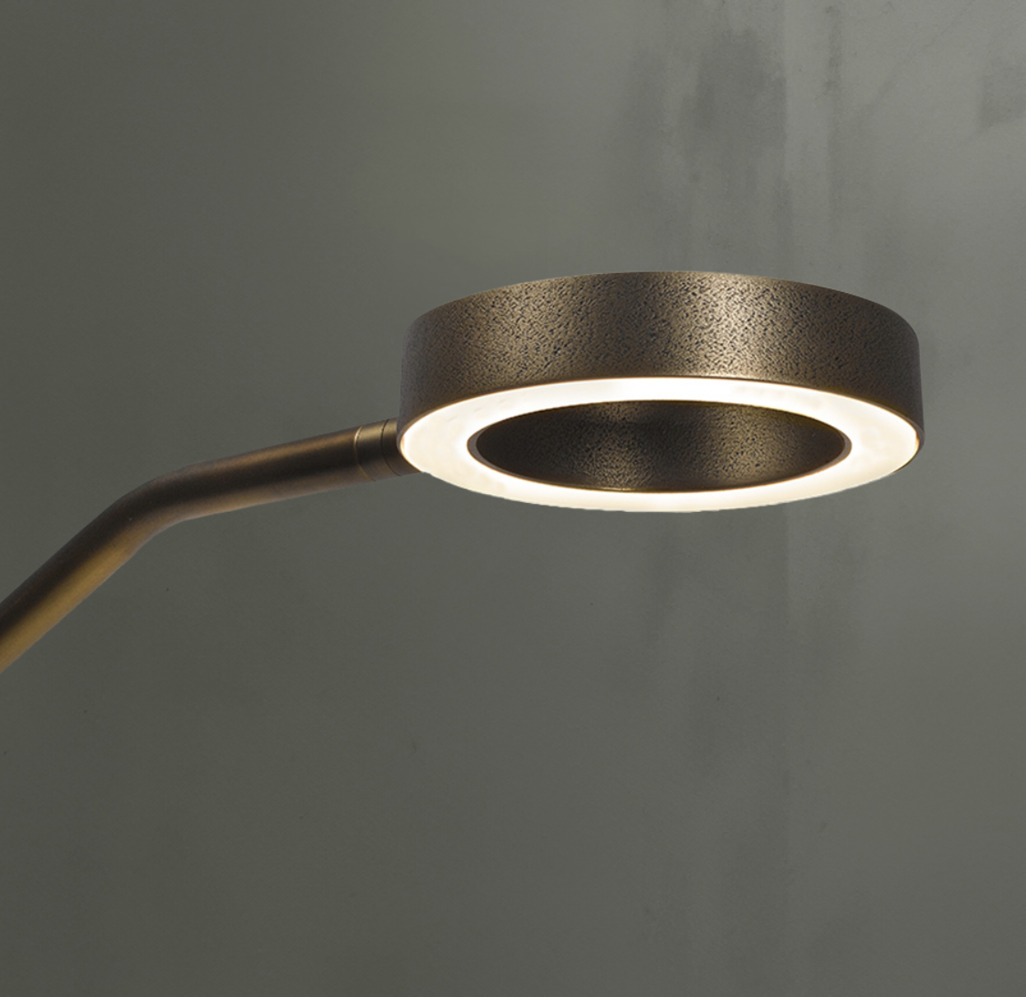 APRIRO - Frezoli, Golvlampa mörk mässing - 8