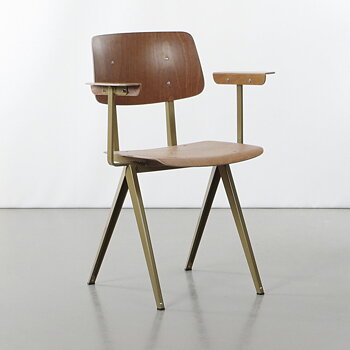S16 STOL  - WITH ARMREST   PEARL MARIGOLD / BROWN