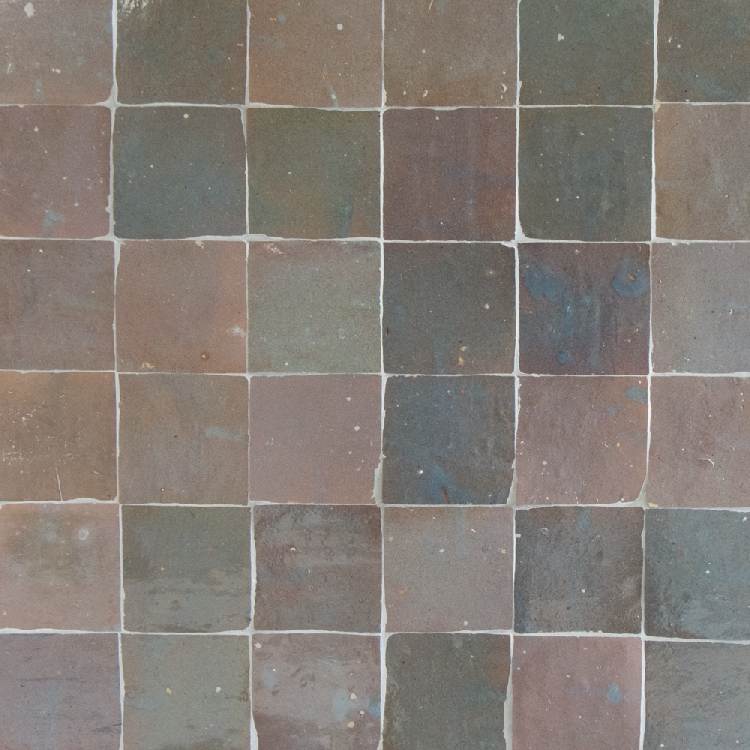 Zellige Gris Aubergine 10x10  - 4