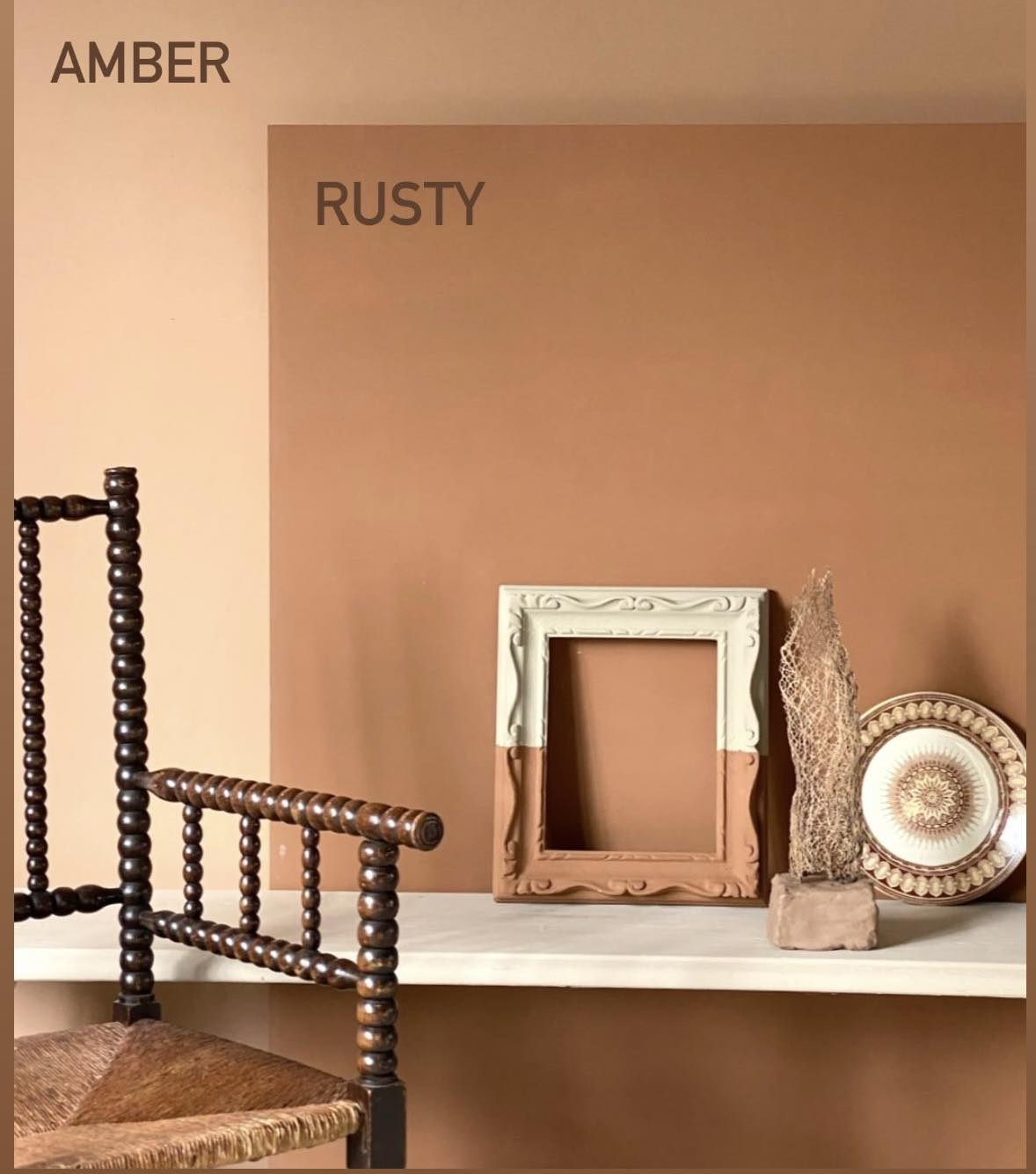 Amber in comparison to Rusty