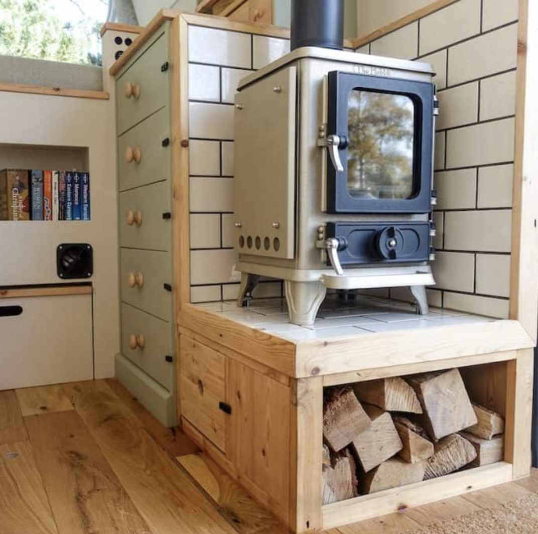 SALAMANDER TINY HOUSE KAMIN  - 4 KW  -  LÅG/ HÖG MODELL - 11