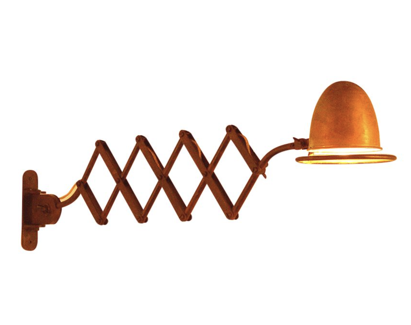 Saxlampa CIMINO - Frezoli,  Koppar Brun