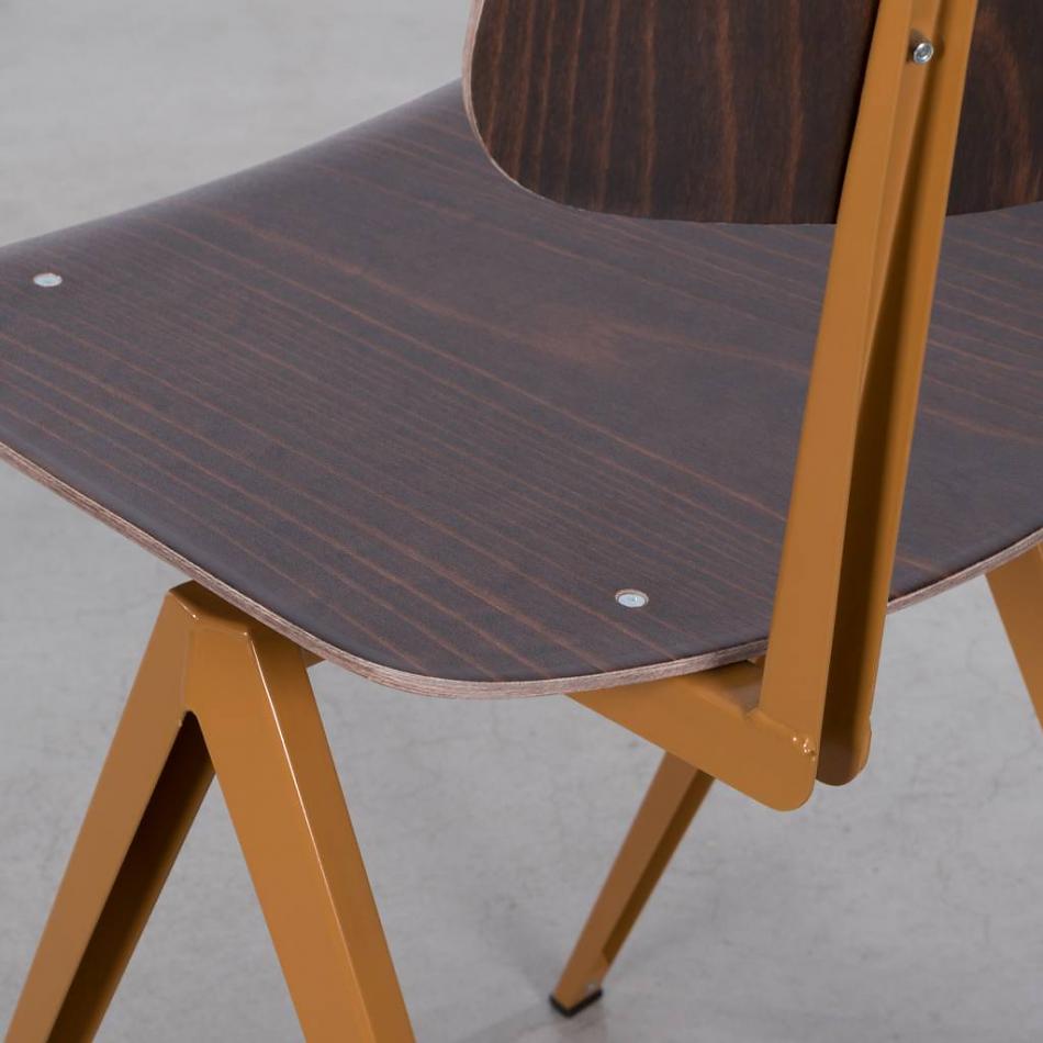 STEEL  S16 Stol  Brown Ockre - Ebony - 5