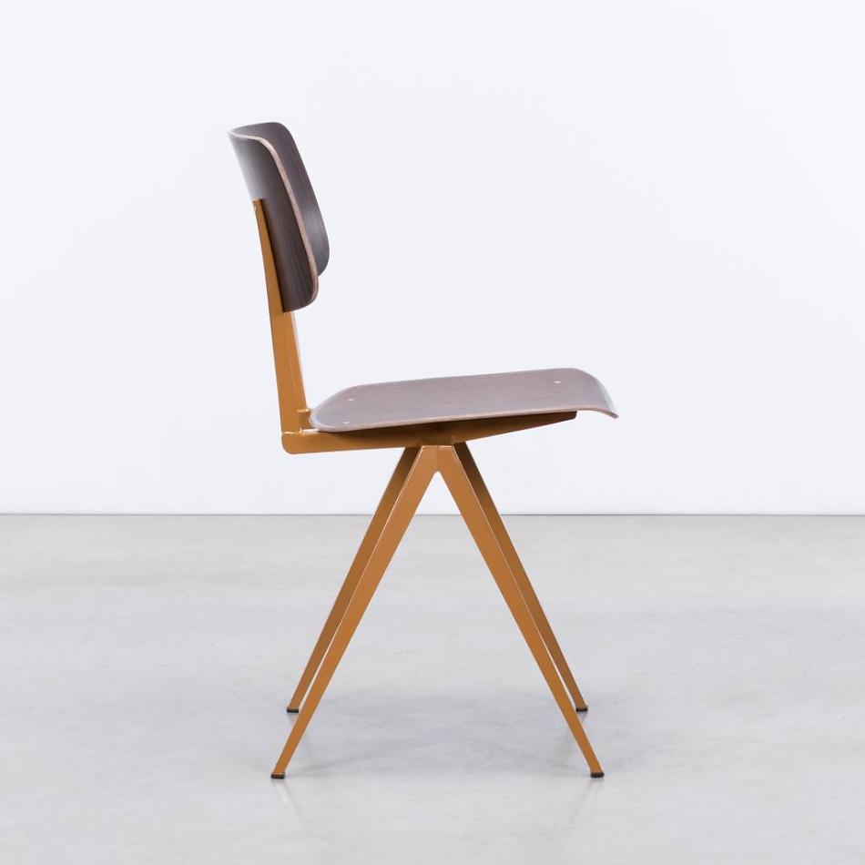 STEEL  S16 Stol  Brown Ockre - Ebony - 2