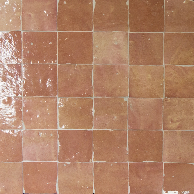 Zelliges Rose Rouge 10x10 - 3