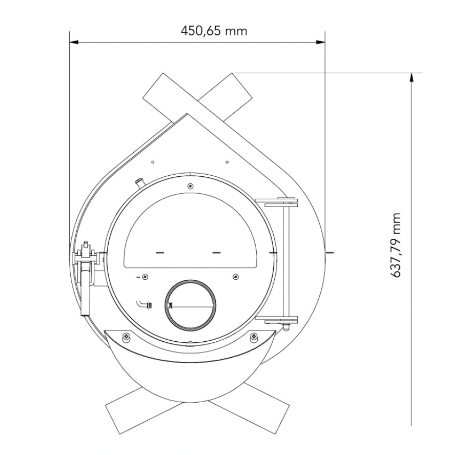 BULLERJAN STOVE -  FF17  TYPE 6,8 KW  - 9