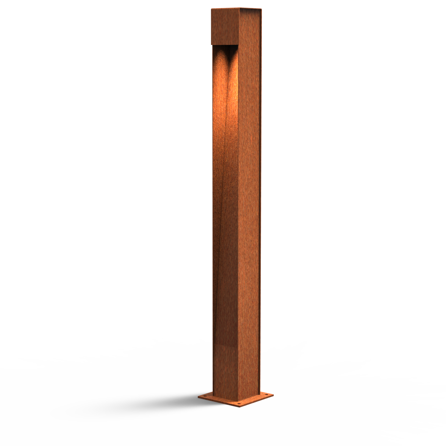 Garden lighting in corten steel PILLAR  Height 1100 mm - 2