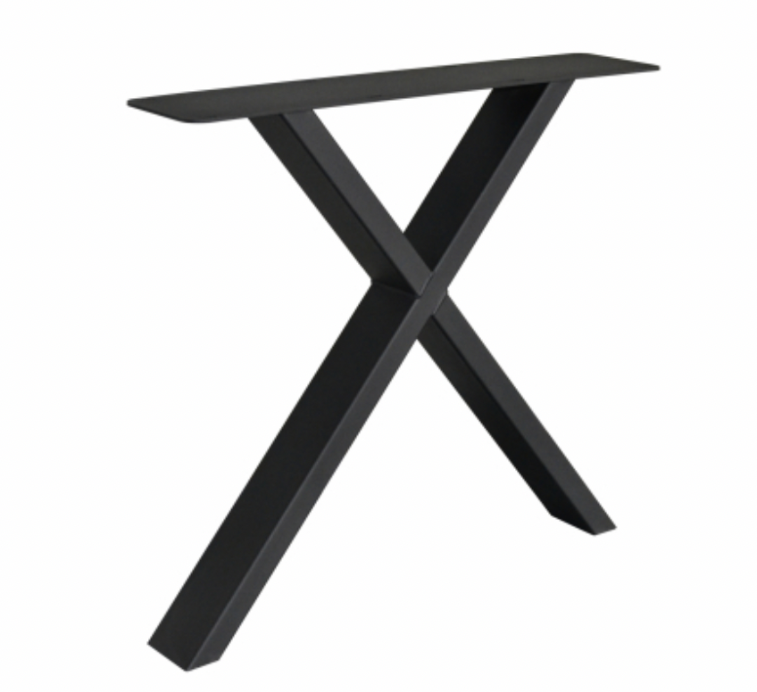 Bordsunderrede - X  CROSS FINE BASE  -  SVART