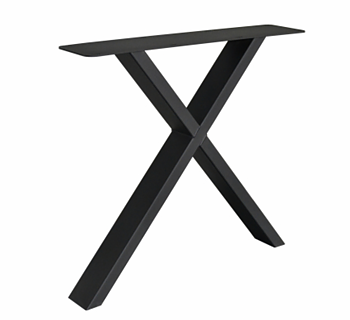 Bordsunderrede - X  CROSS FINE BASE  -  SVART