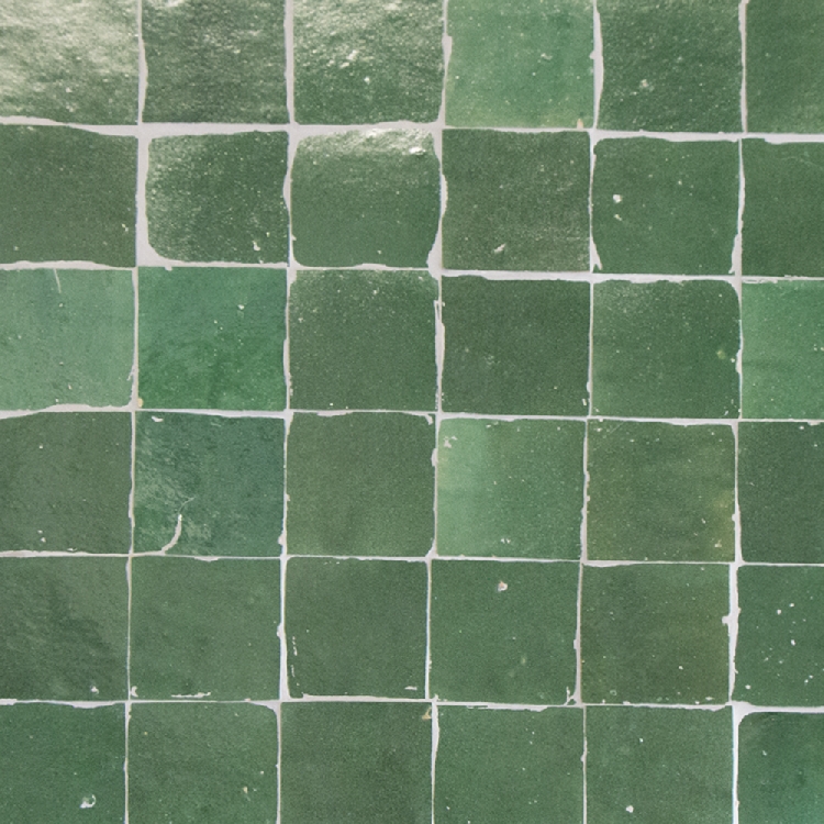 Zelliges Verde Foncee 10x10 - 3