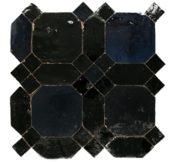 Zellige Artist - Bleu Nuit  28,5 x 28,5cm
