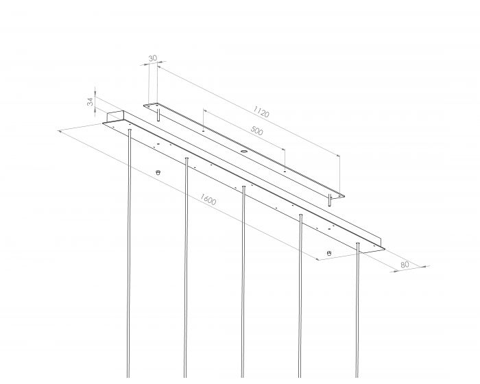 TUBINO 5  BALK - Frezoli, Balbelysning i Koppar / Mörkbrun svart - 5