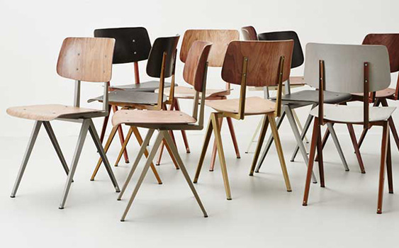 STEEL  S16 Chair  Pearl Gold -  Light Brown  - 7