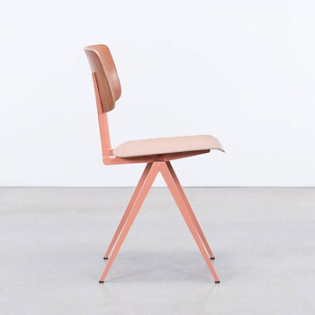 STEEL S16 Chair  Beige Red - Light Brown