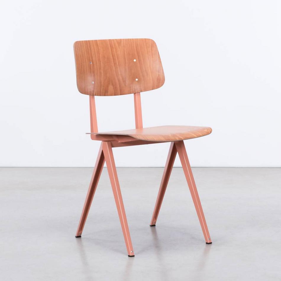 STEEL S16 Chair  Beige Red - Light Brown - 6