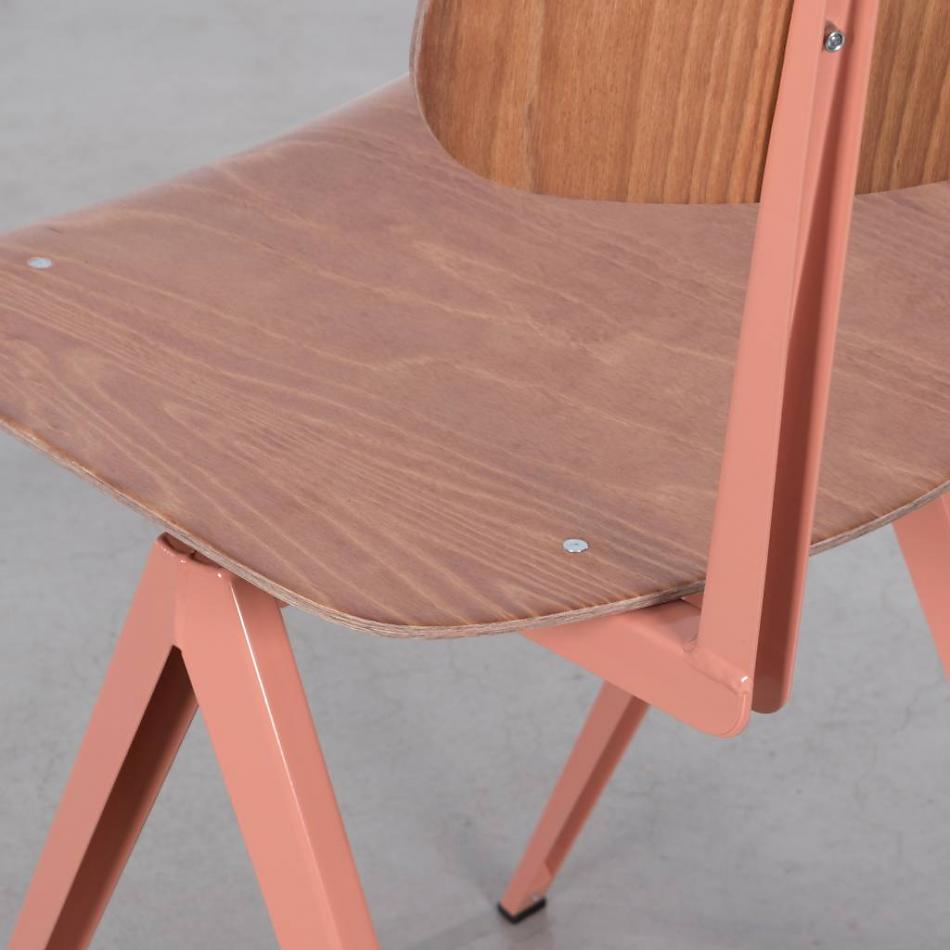 STEEL S16 Chair  Beige Red - Light Brown - 5