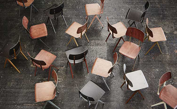 STEEL S16 Chair  Beige Red - Light Brown - 8
