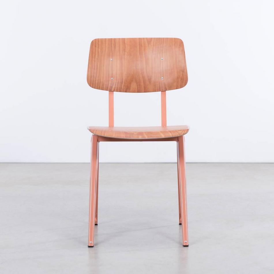 STEEL S16 Chair  Beige Red - Light Brown