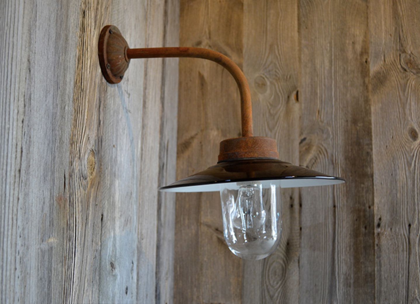 Enamel stall lamp – Packhus No. 1901, Ø 28 cm
