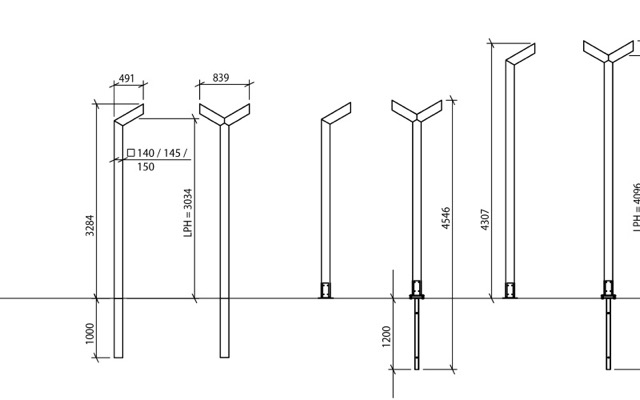 Street lighting STELLE Timberlab - Parking lot lighting - 7