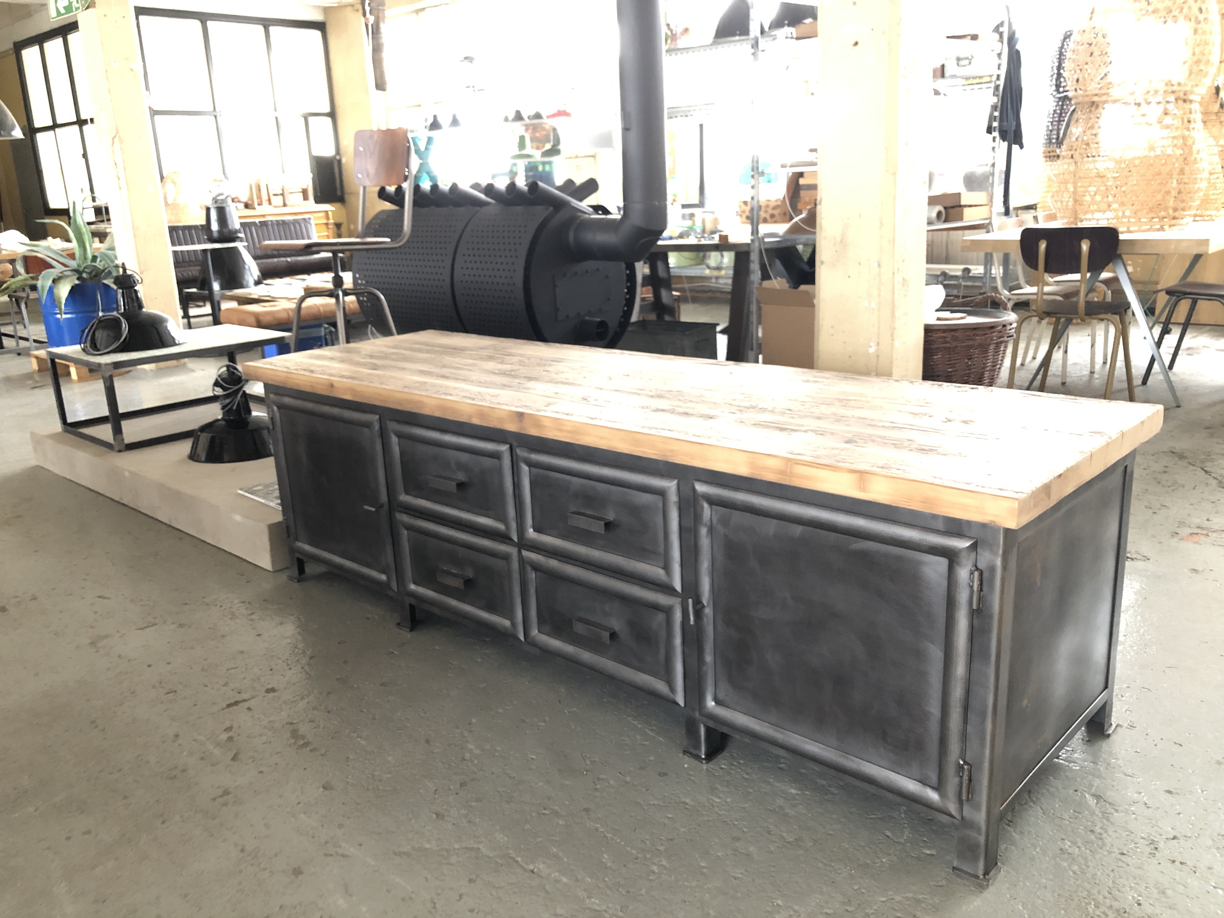 SIDOBORD  -  WORKBENCH  210 cm - 3