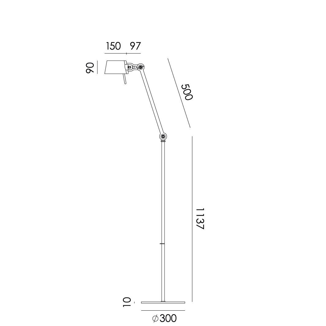 TONONE - BOLT 1ARM FLOOR LONG